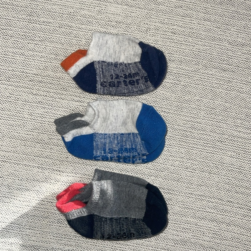 Carter’s 3 Pack Ankle Socks 12-24 Months